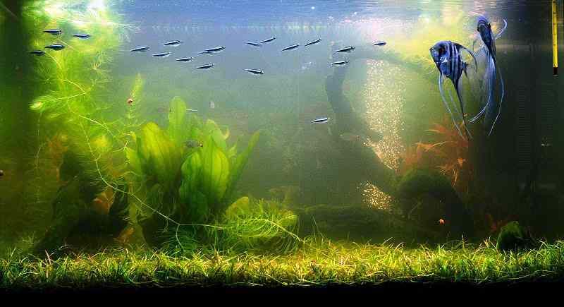 Зеленеет вода в аквариуме