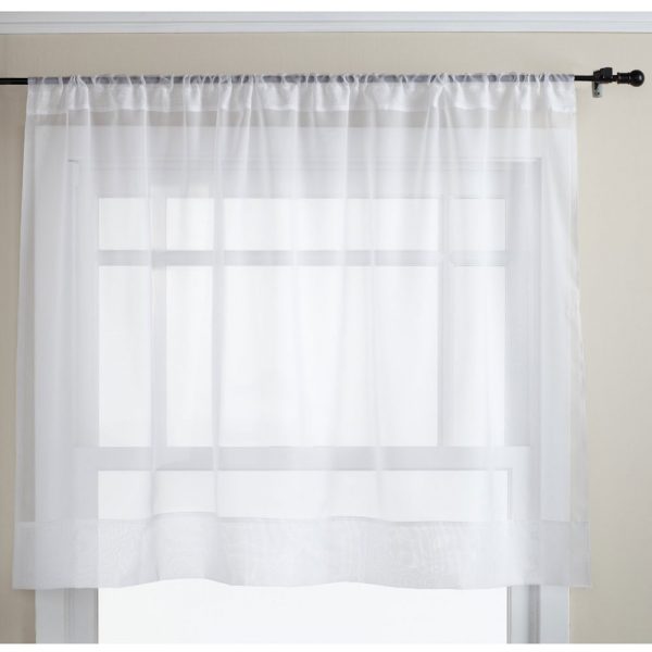 Kitchen-Curtains-Valances-Rod-Pocket-Decorative-Elegant-White-Cafe-Kitchen-Tulle-Short-Sheer-Voile-Window-Curtain